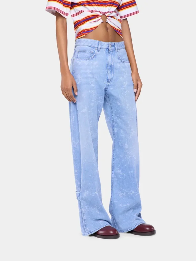 Blugi largi din denim