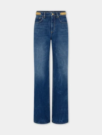 blugi largi din denim splat nchis la culoare 1 330x439 - Blugi largi din denim spălat &icirc;nchis la culoare