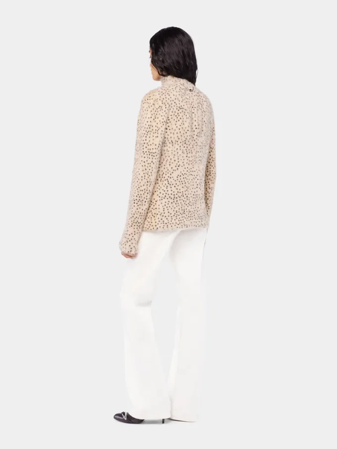 Cardigan din tricot periat