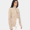 Cardigan din tricot periat