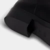 Cizme negre din piele netedă