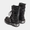 Cizme negre Rabanne x New Rock