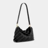 Clutch negru Paco din piele de vițel