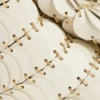 Clutch Paco crem din piele de vițel