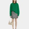Clutch Paco crem din piele de vițel