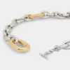 Curea XL argintie/aurie
