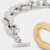 Curea XL argintie/aurie