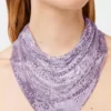 Eșarfă violetă din zale