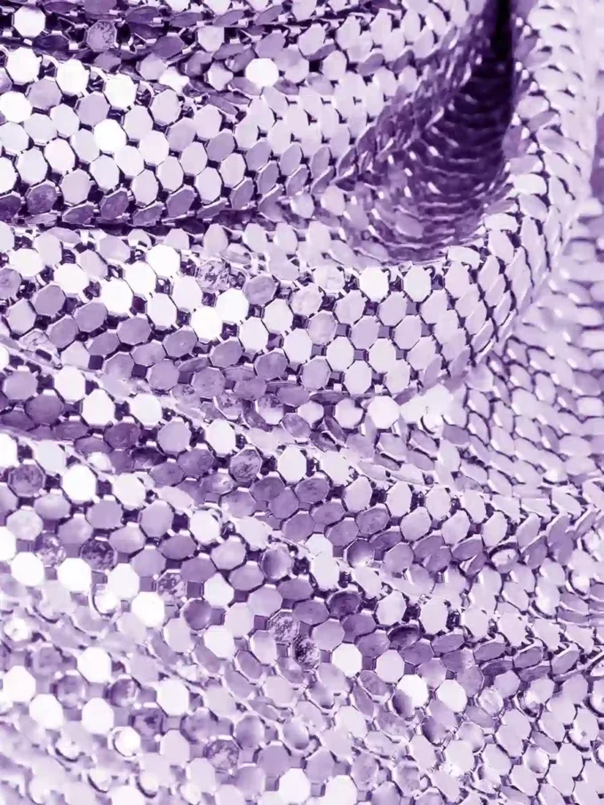 Eșarfă violetă din zale
