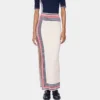 Fustă lungă din tricot terry