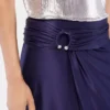 Fustă midi din jersey cu detalii piercing