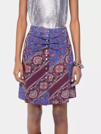 Fustă scurtă circulară din tricou