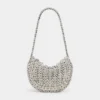 Geantă iconică Moon Bag din 1969, argintie