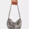 Geantă iconică Moon Bag din 1969, argintie