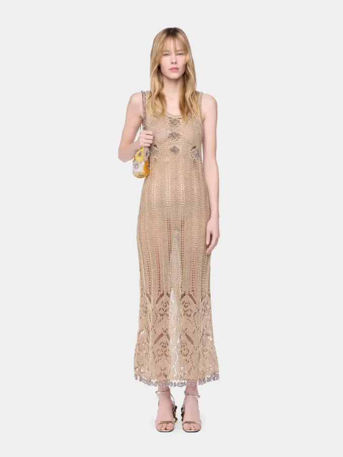 Rochie lungă croșetată