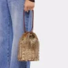 Geantă reversibilă tip bucket din piele
