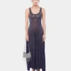 Rochie evazată din tricot cu detalii hotfix
