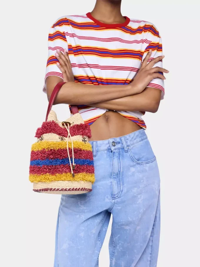 Geantă tip sac din rafie Geantă tip sac din rafie