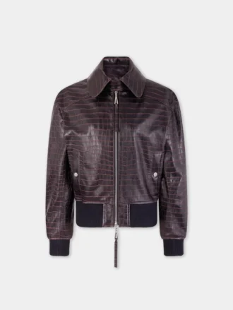 Jacheta bomber din piele