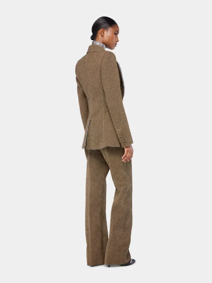 Pantaloni croiți din lână