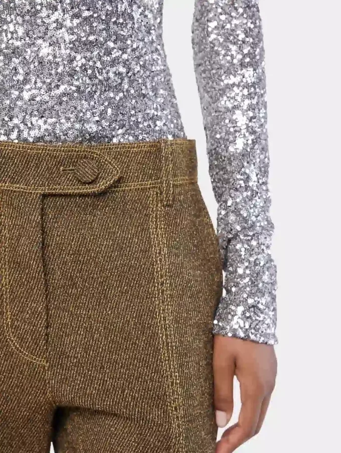 Pantaloni croiți din lână