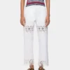 Pantaloni din denim cu detalii brodate