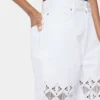 Pantaloni din denim cu detalii brodate