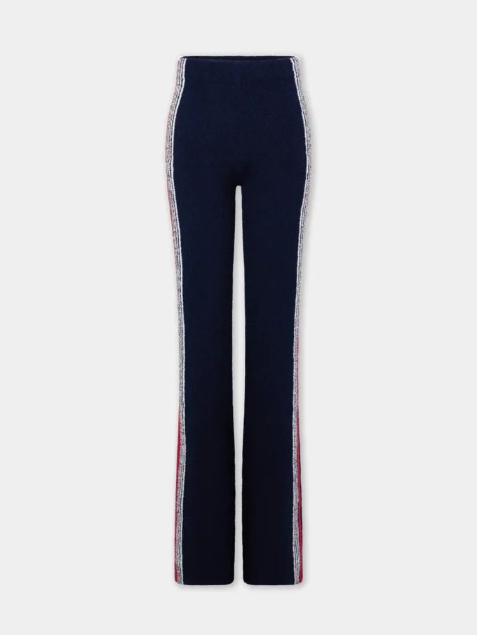Pantaloni evazați din jersey terry