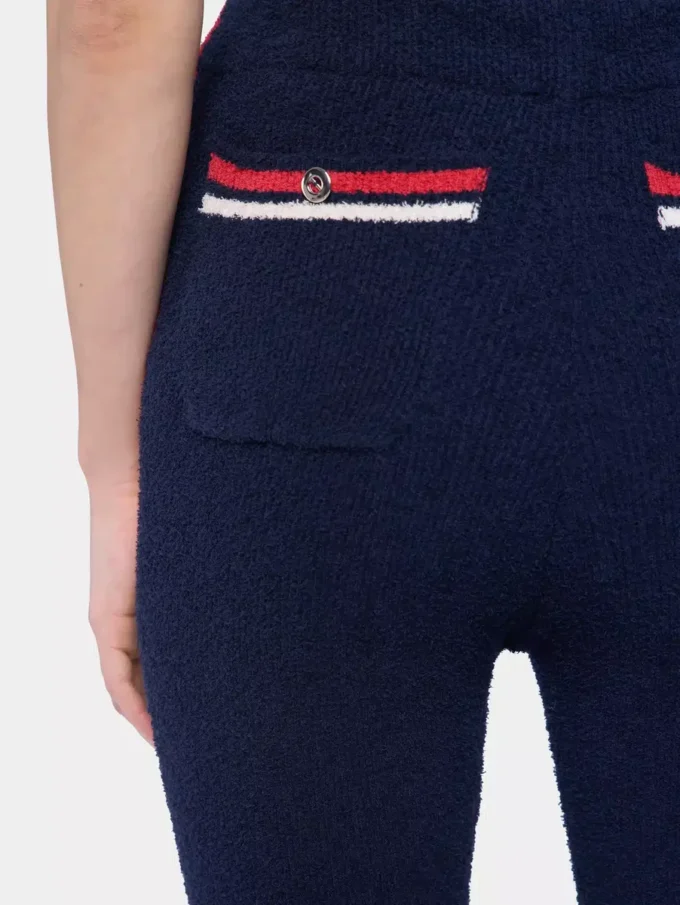 Pantaloni evazați din jersey terry