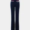 Pantaloni evazați din jersey terry