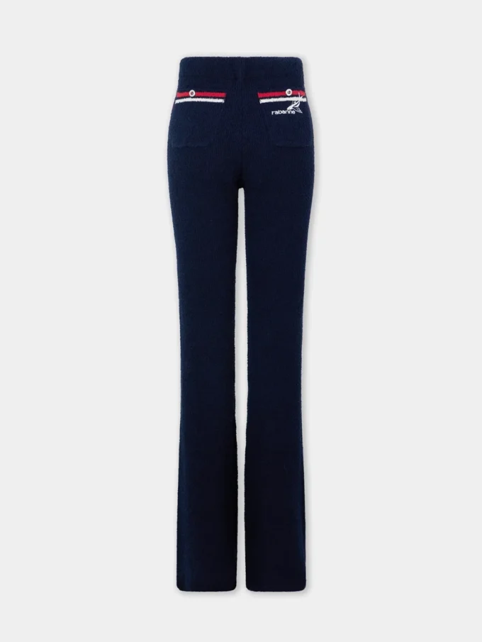 Pantaloni evazați din jersey terry