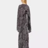 Rochie din crep cu broderie din perle