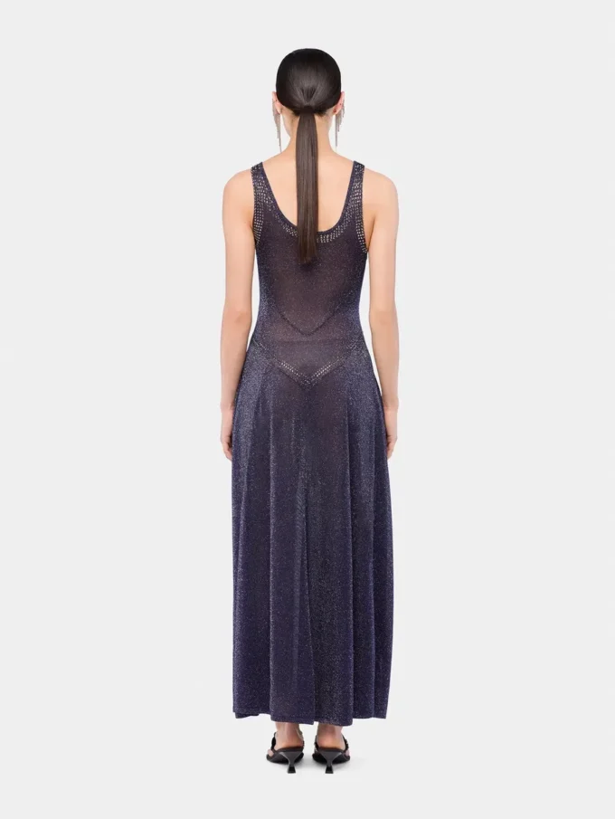 Rochie evazată din tricot cu detalii hotfix