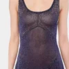 Rochie evazată din tricot cu detalii hotfix