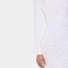 Rochie lungă albă din jersey