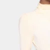 Rochie lungă crem din jersey