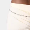 Rochie lungă crem din jersey