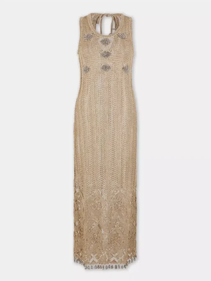Rochie lungă croșetată