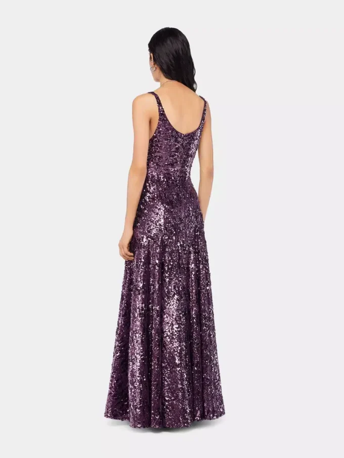 Rochie lungă cu paiete