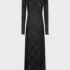 Rochie lungă din dantelă