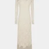 Rochie lungă din dantelă