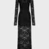 Rochie lungă din dantelă