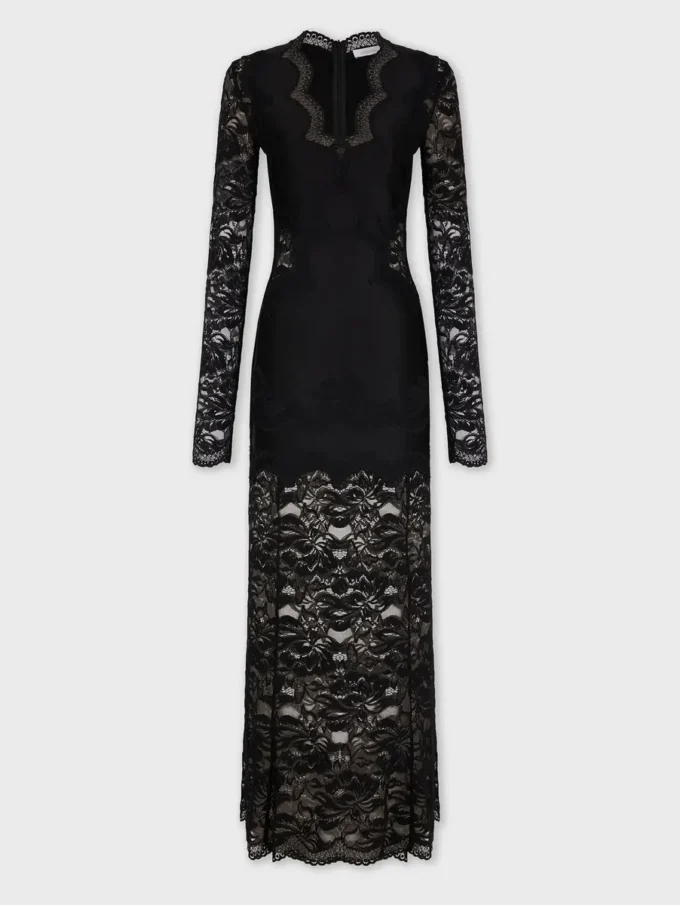 Rochie lungă din dantelă