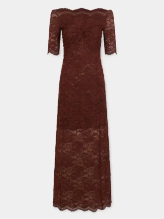 Rochie lungă din dantelă