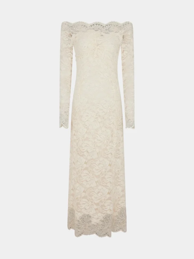 Rochie lungă din dantelă