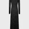 Rochie lungă din dantelă