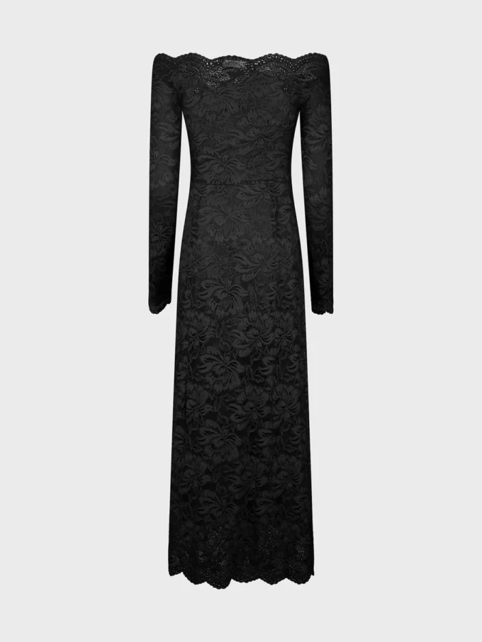 Rochie lungă din dantelă