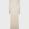 Rochie lungă din dantelă