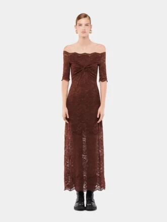 Rochie lungă din dantelă