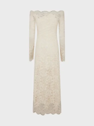 Rochie lungă din dantelă